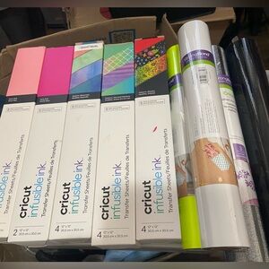 Cricut vinyl, heat transfer sheets